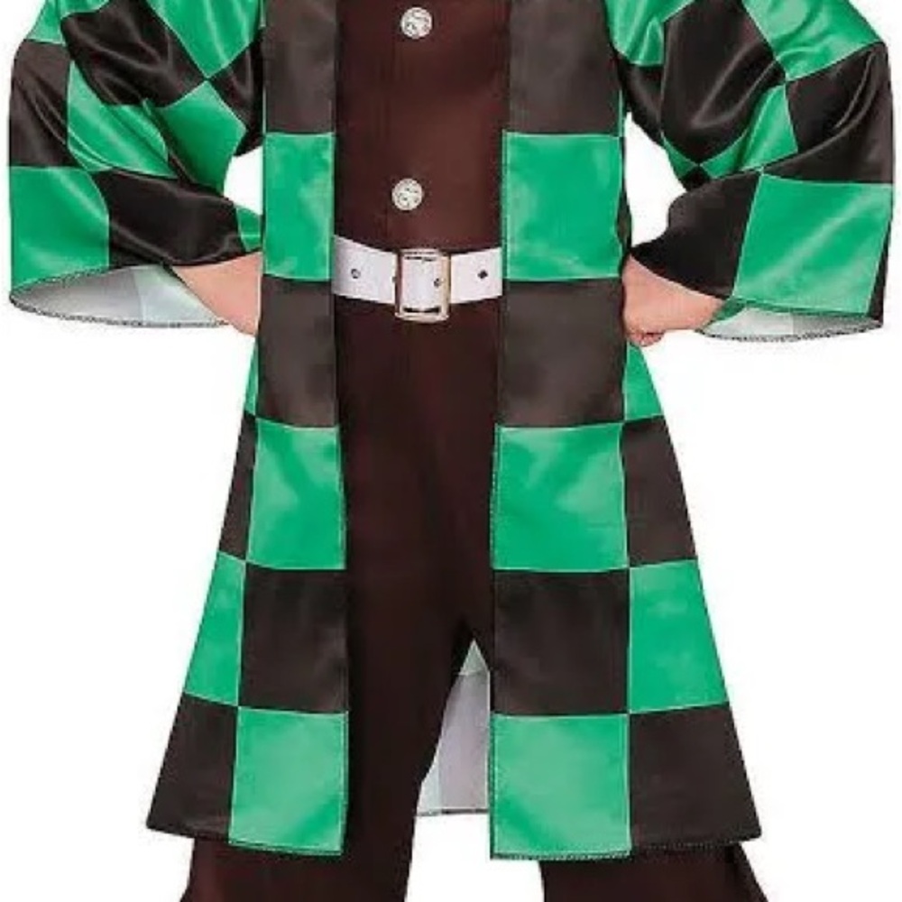InSpirit Designs Tanjiro Boys Costume - Green and Black